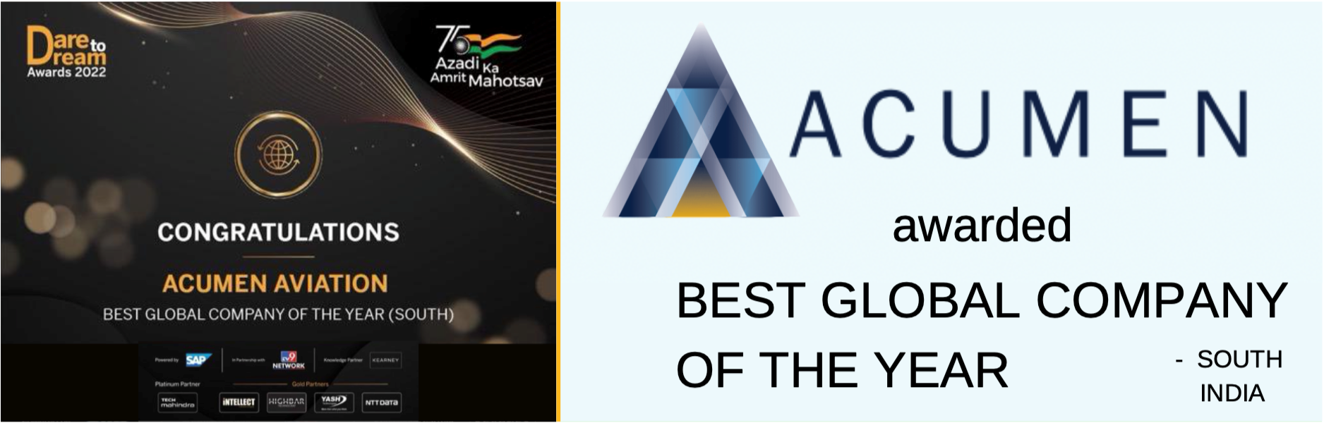 Acumen Aviation Wins Best Global Company Of The Year Award 