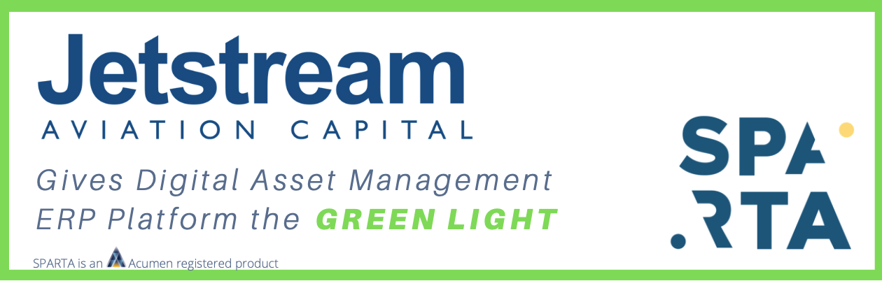 Jetstream Aviation Capital Chooses SPARTA Asset Management ERP Platform