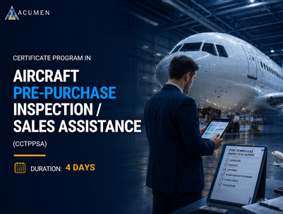 Certificate Program in Aircraft Pre-Purchase Inspection / Sales Assistance (CCTPPSA)